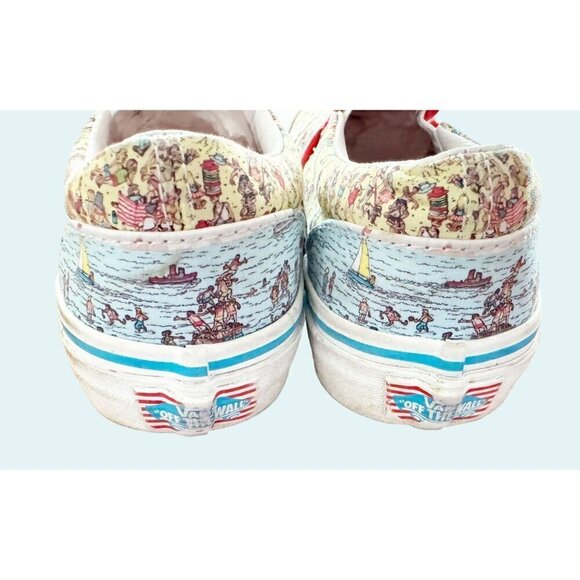 VANS x Where's Waldo Youth Kids Classic Canvas Slip On Sneaker Shoe Sz 3 - Picture 6 of 8
